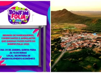 São José do Bonfim inicia organização do Bonfim Folia 2026 com reunião para comerciantes na próxima quinta-feira (29)