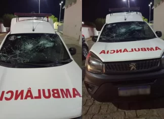 Homem surta e danifica ambulância em São José de Espinharas
