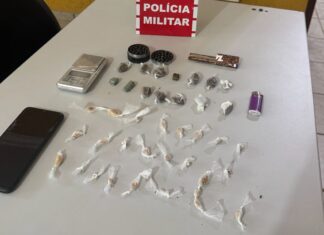 Polícia Militar prende suspeito de tráfico e apreende drogas, em Catolé do Rocha