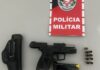 Polícia Militar apreende arma de fogo após denúncia de disparos na zona rural de Santa Terezinha