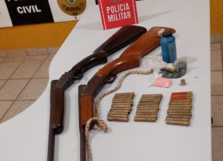 Polícia Militar apreende duas espingardas e munições em Belém do Brejo do Cruz