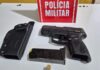 Polícia Militar apreende arma de fogo após abordagem a veículo, em Catolé do Rocha