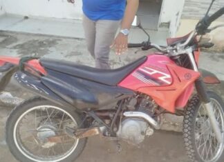 Polícia Militar recupera motocicleta furtada e prende suspeito, em Itaporanga