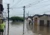 Rio Paraíba sobe quatro metros e alaga ruas de Santa Rita