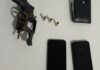 Polícia Militar prende suspeito de homicídio e apreende arma de fogo, em Maturéia