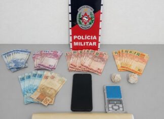 Polícia Militar prende homem por tráfico de drogas e apreende entorpecentes, em Santa Luzia