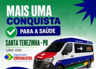 Município de Santa Terezinha é contemplado com uma van para o transporte de pacientes