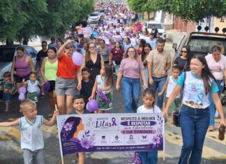Agosto Lilás: Secretaria de Educação promove Caminhada em defesa da vida e combate a violência contra a mulher