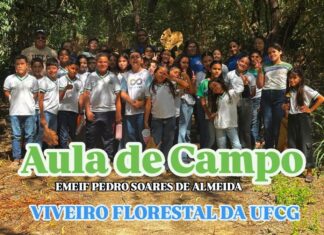 Alunos da EMEIF Pedro Soares de Almeida frequentam Aula de Campo no Viveiro Florestal da UFCG