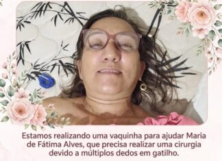 Família cria vaquinha solidária em prol de cirurgia para Maria de Fátima Alves